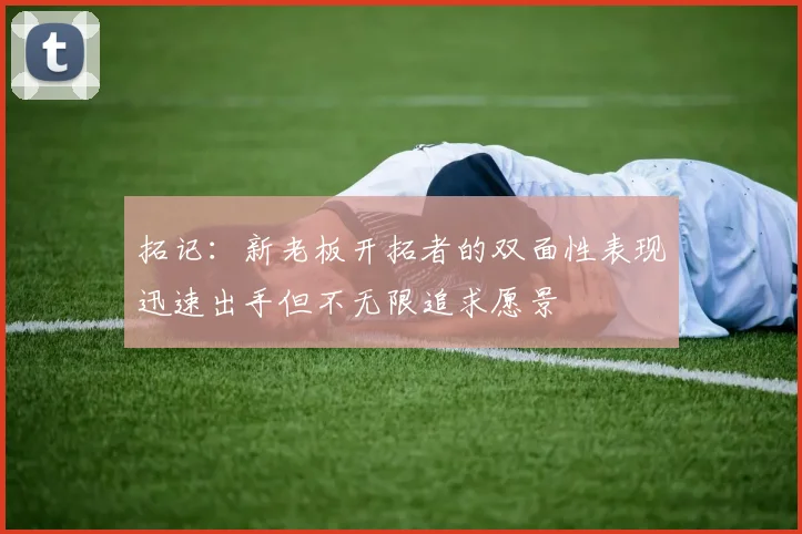 拓记：新老板开拓者的双面性表现迅速出手但不无限追求愿景